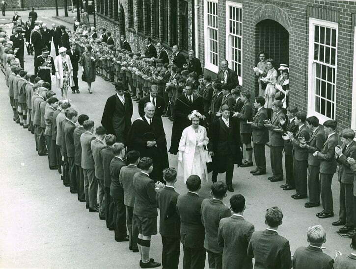 1962 Queen's Visit To Brighton College 05