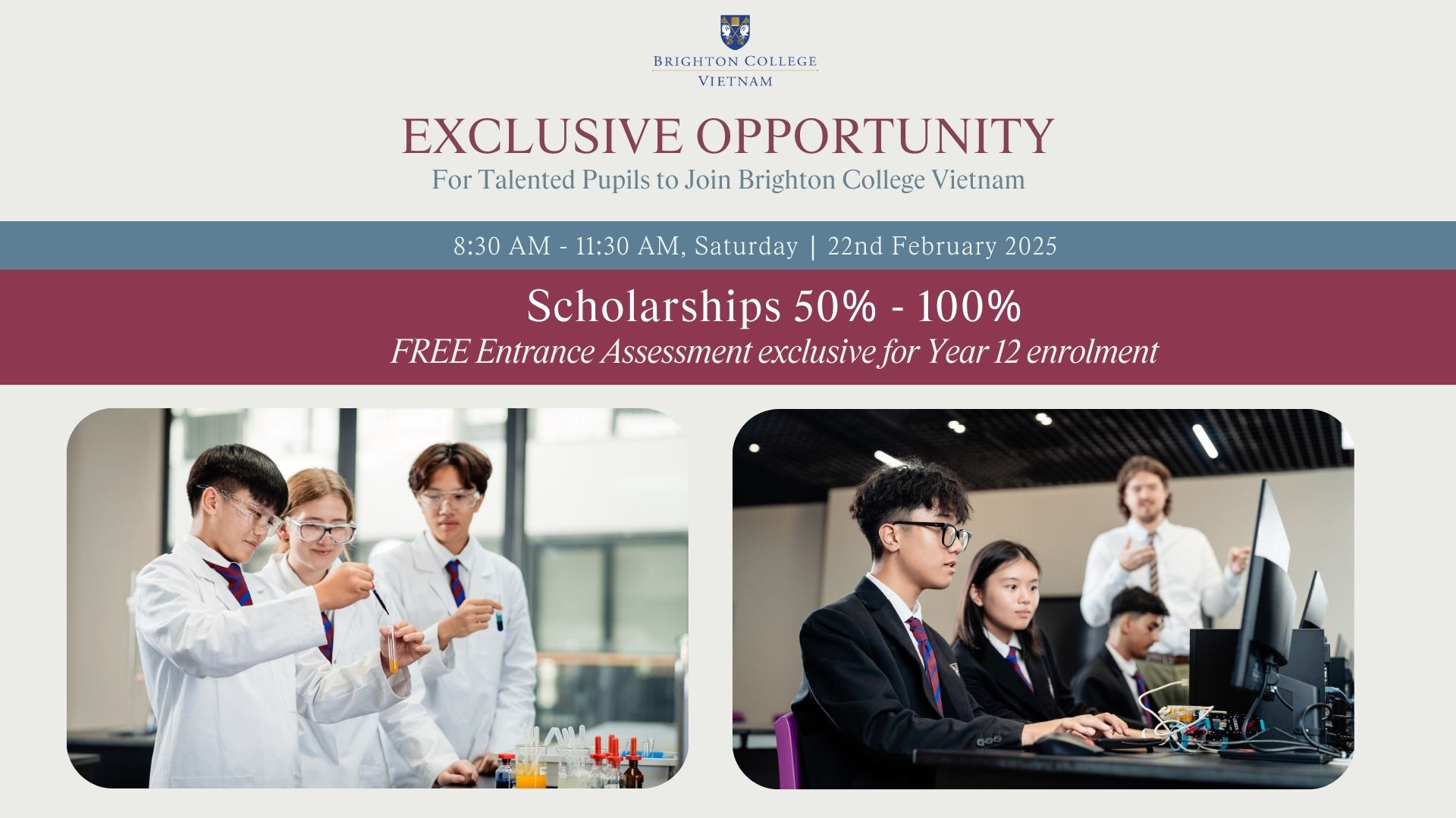 Exclusive Opportunity For Talented Pupils To Join Brighton College Vietnam